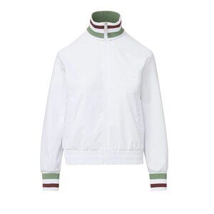 422. VERONICA BEARD x HEAD Volley Track Jacket White $298 Like New Small